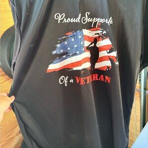 Men's Black Veteran Supporter Tee